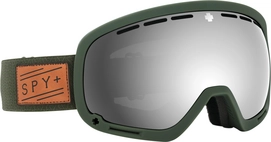 Skibril SPY Marshall Herringbone Olive / HD Plus Gray Green / Silver Spectra Mirror