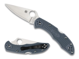 Folding Knife Spyderco Delica 4 Blue FRN