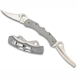 Couteau de Poche Spyderco Dyad Grey