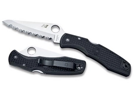 Vouwmes Spyderco Pacific Salt Serrated Black