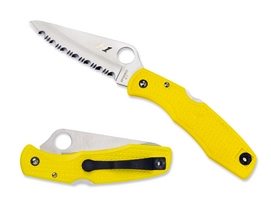 Vouwmes Spyderco Pacific Salt Serrated Yellow