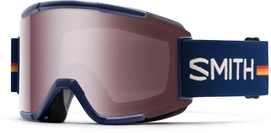 Skibril Smith Squad Navy Owner Operator Frame/Ignitor Mirror/Yellow Lens