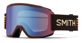 Skibril Smith Squad Oxblood Sunset Frame Blue Sensor Mirror