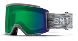 Masque de ski Smith Squad XL Cloudgrey / ChromaPop Everyday Green Mirror Gris