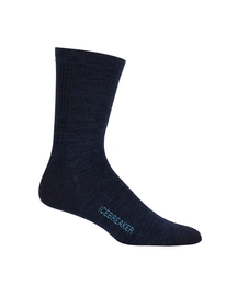 Sokken Icebreaker Mens Lifestyle Ultra Light Crew Fathom Heather Capri