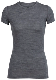 Ondershirt Icebreaker Womens Sprite SS Crewe Gritstone Heather