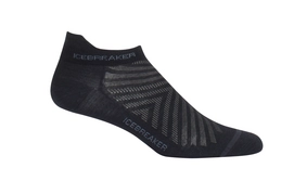Hardloopsokken Icebreaker Mens Run+ Ultra Light Micro Black Monsoon