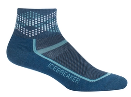 Sportsokken Icebreaker Womens Multisport Light Mini Prussian Blue Waterfall Alpine Argyle