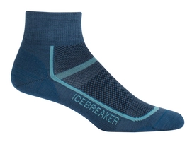 Sportsocken Icebreaker Multisport Ultra Light Mini Prussian Blue Waterfall Damen