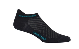 Hardloopsokken Icebreaker Womens Run+ Ultra Light Micro Black Lagoon