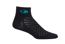 Hardloopsokken Icebreaker Womens Run+ Ultra Light Mini Black Lagoon