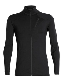Gilet Icebreaker Men Fluid Zone LS Zip Black Black