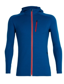 Gilet Icebreaker Men Quantum LS Zip Hood Isle Chili Red