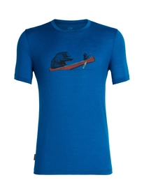 T-Shirt Icebreaker Mens Tech Lite SS Crewe Canoe Companions Isle