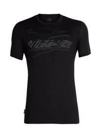 T-Shirt Icebreaker Homme Tech Lite SS Crewe Coronet Peak Black