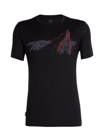 T-Shirt Icebreaker Homme Tech Lite SS Crewe La Meije Black