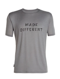 T-Shirt Icebreaker Homme Tech Lite SS Crewe Made Different Timberwolf