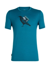 T-Shirt Icebreaker Men Tech Lite SS Crewe Ravencamp Poseidon