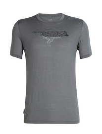 T-Shirt Icebreaker Tech Lite SS Crewe Running Wolf Timberwolf Herren
