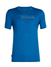 T-Shirt Icebreaker Tech Lite SS Crewe Running Wolf Isle Herren