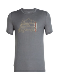 T-Shirt Icebreaker Homme Tech Lite SS Crewe Surfspot Camper Timberwolf
