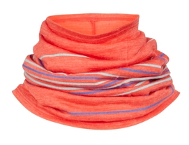 Halswärmer Icebreaker Flexi Chute Stripe Ember Heather Aqua Splash Cove
