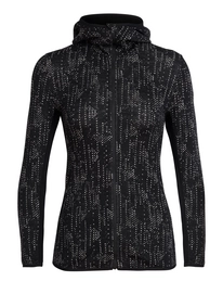 Gilet Icebreaker Women Away LS Zip Hood Showers Black