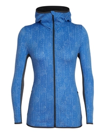 Gilet Icebreaker Women Away LS Zip Hood Showers Cove Monsoon