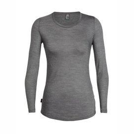 Longsleeve Icebreaker Women Sphere Low Crewe Panther Snow Stripe