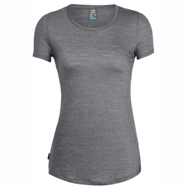 T-Shirt Icebreaker Womens Sphere SS Low Crewe Panther Snow Stripe