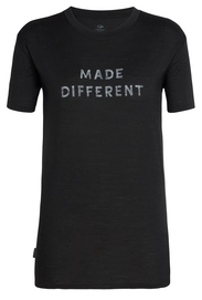 T-Shirt Icebreaker Tech Lite SS Crewe Made Different Black Damen