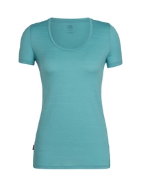 T-Shirt Icebreaker Femme Tech Lite SS Scoop Lines Landscape Ocean