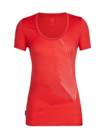 T-Shirt Icebreaker Femme Tech Lite SS Scoop Plume Ember
