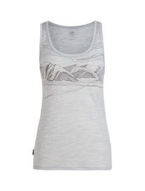 Tanktop Icebreaker Women Tech Lite Coronet Peak Blizzard Heather
