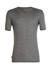 T-Shirt Icebreaker Homme Solace SS V Timberwolf Heather