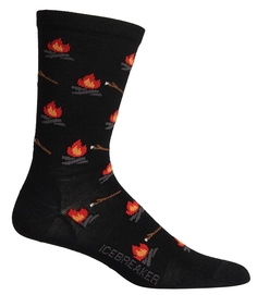 Chaussettes Icebreaker Men Lifestyle Ultralight Crew Campfires Black