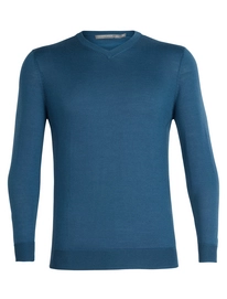 Pull Icebreaker Men Quailburn V Sweater Thunder