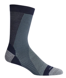 Socken Icebreaker Lifestyle Fine Gauge Ultra Light Crew Leaning Ladders Midnight Navy