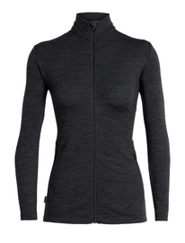 Fleecejacke Icebreaker Victory LS Zip Jet Heather Damen