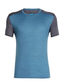 T-Shirt Icebreaker Amplify SS Crewe Thunder Panther Heather Herren