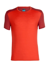 T-Shirt Icebreaker Amplify SS Crewe Chili Red Sienna Herren