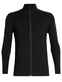 Fleecejacke Icebreaker Momentum LS Zip Black Herren