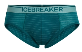 Ondergoed Icebreaker Men Anatomica Briefs Poseidon Hydro Stripe