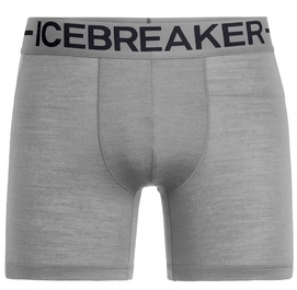 Ondergoed Icebreaker Men Anatomica Zone Boxers Timberwolf Heather Black