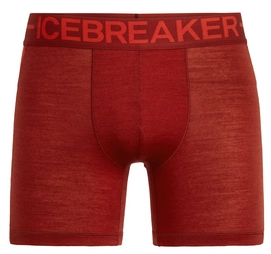 Ondergoed Icebreaker Men Anatomica Zone Boxers Sienna Chili Red