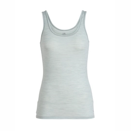Funktionsunterhemd Icebreaker Siren Tank Blizzard Heather Aqua Splash Stripe Damen