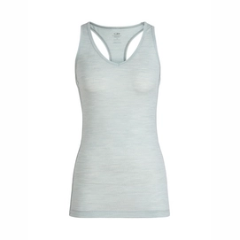 Funktionsunterhemd Icebreaker Sprite Tank Blizzard Heather Aqua Splash Stripe Damen