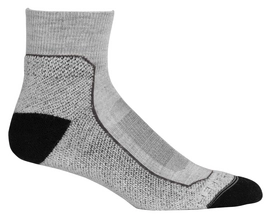 Chaussettes Icebreaker Men Hike+ Light Mini Blizzard Heather Black