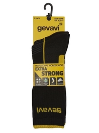 Sokken Gevavi ST02 Extra Strong Zwart (2 paar)
