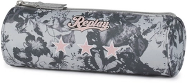 Pencil Case Replay Girls Round Grey